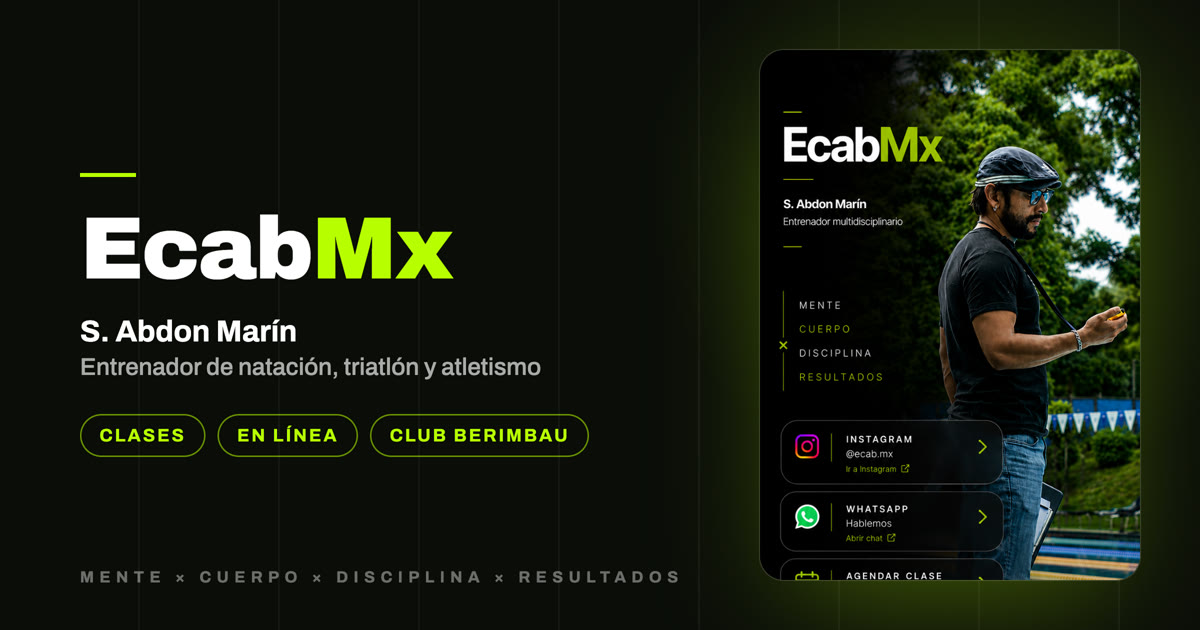 EcabMx | S. Abdon Marín — Entrenador de natación y triatlón